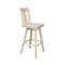 International Concepts San Remo Bar Height Stool, with Swivel, 30." Seat Height, Unfinished S-103SW - alternate 6